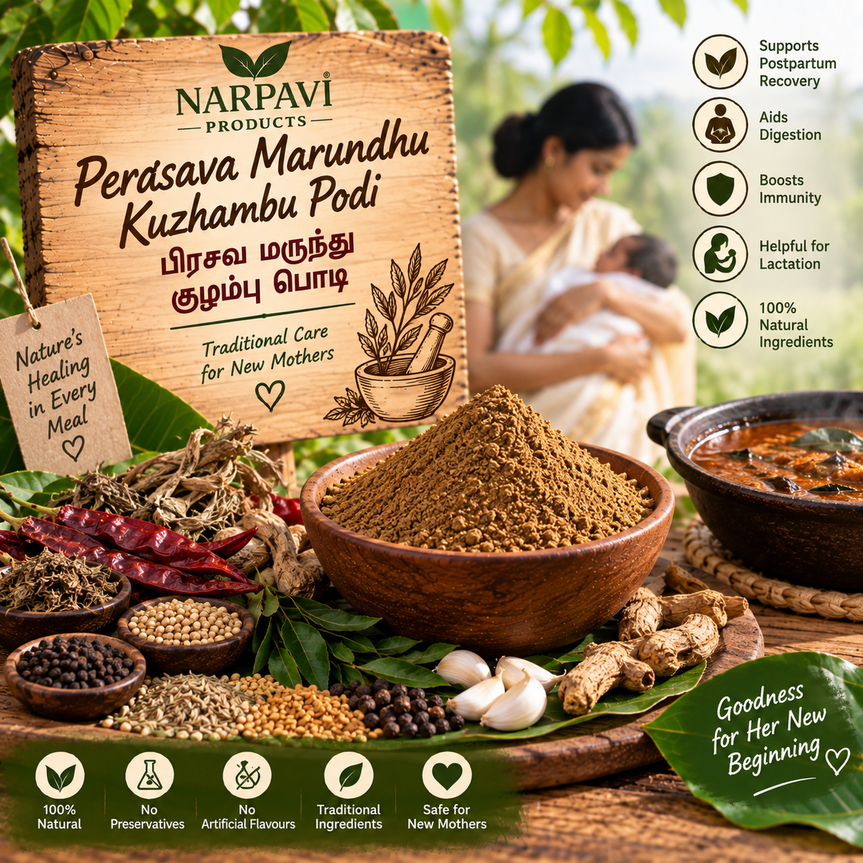 perasava kolambu podi